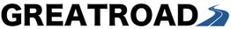 Logo met de tekst "GREATROAD" en een gestileerde blauwe weg aan de rechterkant.