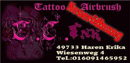 Neueröffnung Tattoo Airbrush, Adresse: Wiesenweg 4, 49733 Haren, Tel.: 016091465952.
