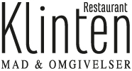 Logo for "Restaurant Klinten Mad & Omgivelser" i sort tekst.