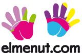 Dos manos coloridas y texto "elmenut.com".