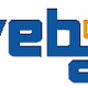 Logo mit blauem Text "web air" und orangem "over" dazwischen.