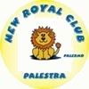 Logo di una palestra con un leone sorridente al centro e il testo "New Royal Club Palermo."