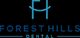 Logo for Forest Hills Dental with stylized blue "FH" above the name.