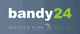 Text "bandy24" auf blauem Hintergrund, Zahl in grün hervorgehoben.