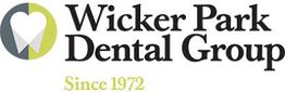 Wicker Park Dental Group logo with a heart graphic, established in 1972.