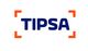Logotipo de TIPSA con letras azules y esquinas naranjas.