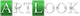 "Logo with green squares highlighting 'A' and 'L' in the word 'ARTLOOK' on a black background."