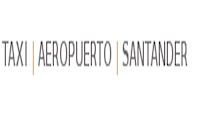 Texto: Taxi Aeropuerto Santander en fondo blanco.