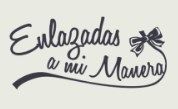 Texto "Enlazadas a mi manera" con un lazo decorativo.