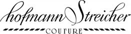 Textlogo: "hofmannStreicher COUTURE" in eleganter Schrift mit dekorativer Linie darunter.