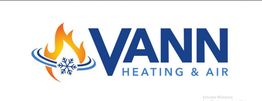Logo of Vann Heating & Air with a flame and snowflake symbol.