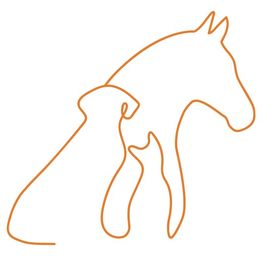 Ein Linienkunst-Design zeigt Profile von Hund, Katze und Pferd in einer einzigen Linie gezeichnet.