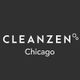 Logo with "Cleanzen Chicago" in white text on a dark gray background.