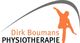 Die Grafik enthält den Text "Dirk Boumans Physiotherapie" mit einer stilisierten Figur.
