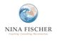 Logo mit Welle, Blume und Schrift: "NINA FISCHER Coaching • Consulting • Reconnection".