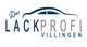 Logo mit Schriftzug „Der Lackprofi Villingen“ und einer stilisierten Autokontur darüber.