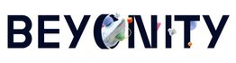 Text "BEYONDITY" mit geometrischen Formen überlagert.