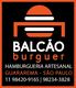Logo da Balcão Burguer, hamburgueria artesanal, Guararema-SP. Telefones: 11 98420-9165, 98234-3828.