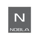 Logo gris con letra "N" en el centro y la palabra "NOBLA" debajo.