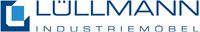 Logo von Lüllmann Industriemöbel mit blauem Buchstaben-L-Design links neben dem Firmennamen.