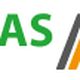 Logo met tekst "Kunstgras Hasselt" in groen, met drie diagonale strepen in groen, oranje en grijs.