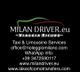 Servizi di taxi e limousine, contatti: email, WhatsApp, siti milandriver.eu e lakeofcomotransfers.com.