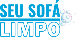 Texto "SERVIÇO LIMPO" com bolhas de sabão à direita, em azul claro.