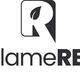 Logo van ReclameREUS met een gestileerde R en een bladmotief.