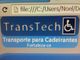 Logotipo da TransTech, transporte para cadeirantes em Fortaleza-CE. Ícone de acessibilidade visível.