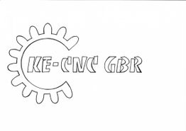 Logo mit Zahnrad und Schriftzug "KE-CNC GBR".