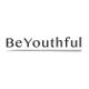 Tekstlogo met het woord "BeYouthful" in zwarte letters onderstreept.