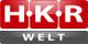 Rotes Logo mit Buchstaben "H.K.R" oben und "WELT" unten auf grauem Hintergrund.