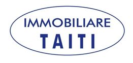 Logo con testo "Immobiliare Taiti" in blu, racchiuso in un ovale.