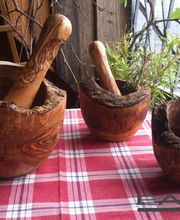 Mörser aus Olivenholz