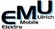 Logo mit Text: Elektro Mobile Ulrich (EMU).