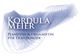 Text "Kordula Meier, Pianistin & Organistin für Trauermusik" mit abstraktem blauem Design.