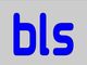 Blauer "bls"-Schriftzug auf grauem Hintergrund.