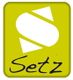 Grünes Logo mit weißem "S" und dem Schriftzug "Setz" darunter.