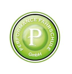 Grünes Logo der Performance Fahrschule GmbH mit einem großen "P" in der Mitte.