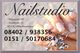 Nahaufnahme von Händen mit Nageldesign, Text: Kontaktinfo und Adresse von Nailstudio.