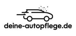 Logo mit stilisiertem Auto über "deine-autopflege.de" und glitzernden Sternen.