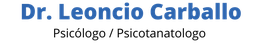 Texto en azul "Dr. Leoncio Carballo" sobre fondo blanco.