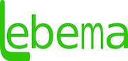 Grünes Logo mit dem Text "Lebema" auf weißem Hintergrund.