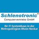 Schlenotronic Logo mit Text: IT-Systemhaus in der Metropolregion Rhein-Neckar.