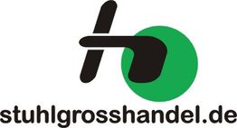Logo mit stilisiertem Stuhl, grünem Kreis und Text "stuhlgrosshandel.de".