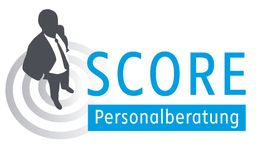Logo von SCORE Personalberatung mit stilisierter Person und Zielscheibe im Hintergrund.