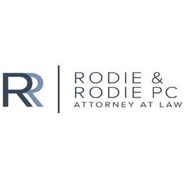 Logo of Rodie & Rodie PC, Attorneys at Law, with stylized "RR" initials.