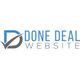 Logo with a blue and gray "D" next to "Done Deal Website" in blue and gray text.