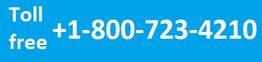 Toll-free number: +1-800-723-4210 on a blue background.