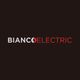 Logo with "BIANCO ELECTRIC" text and a lightning bolt replacing the "O" on a dark background.